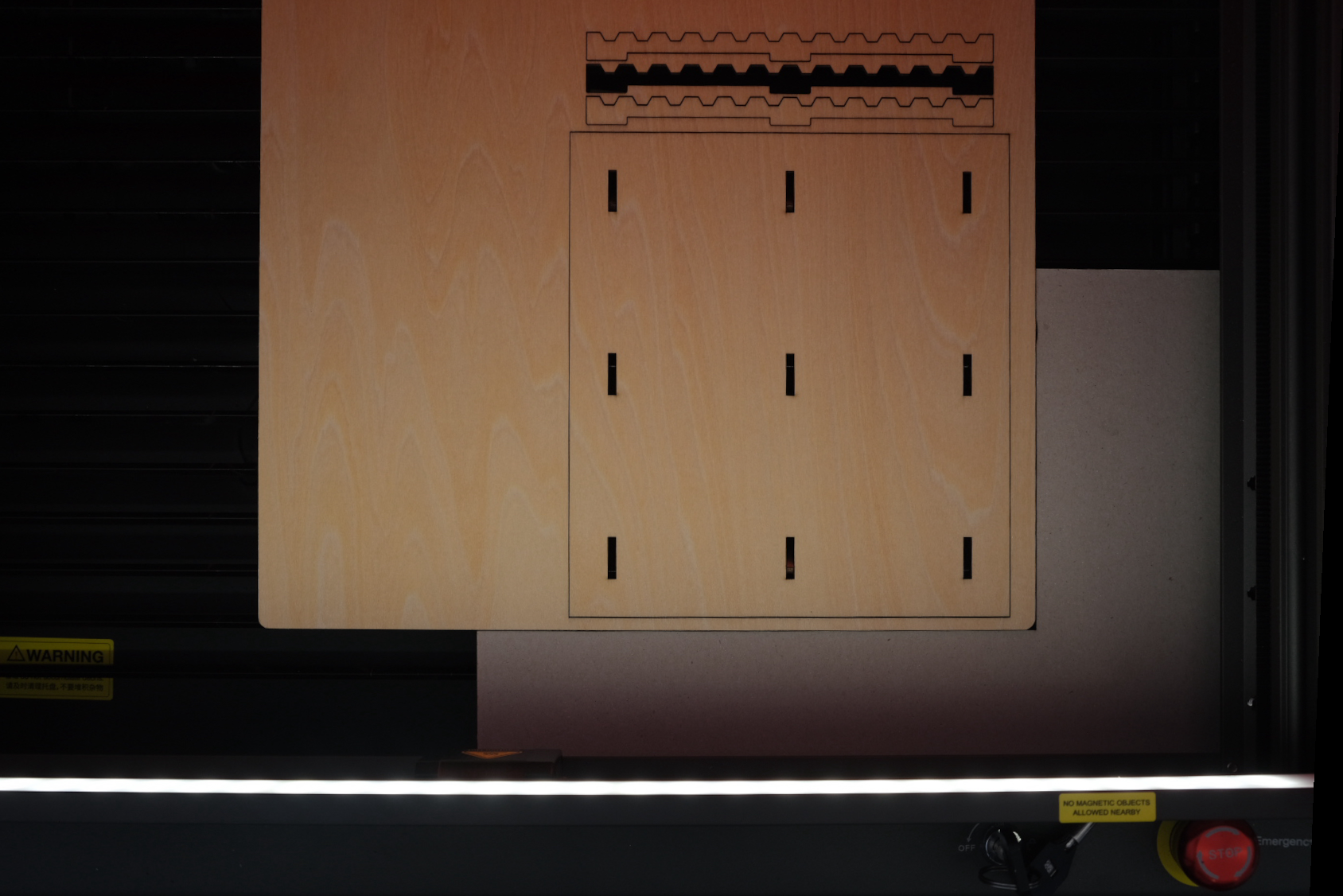 Just finished cutting the template