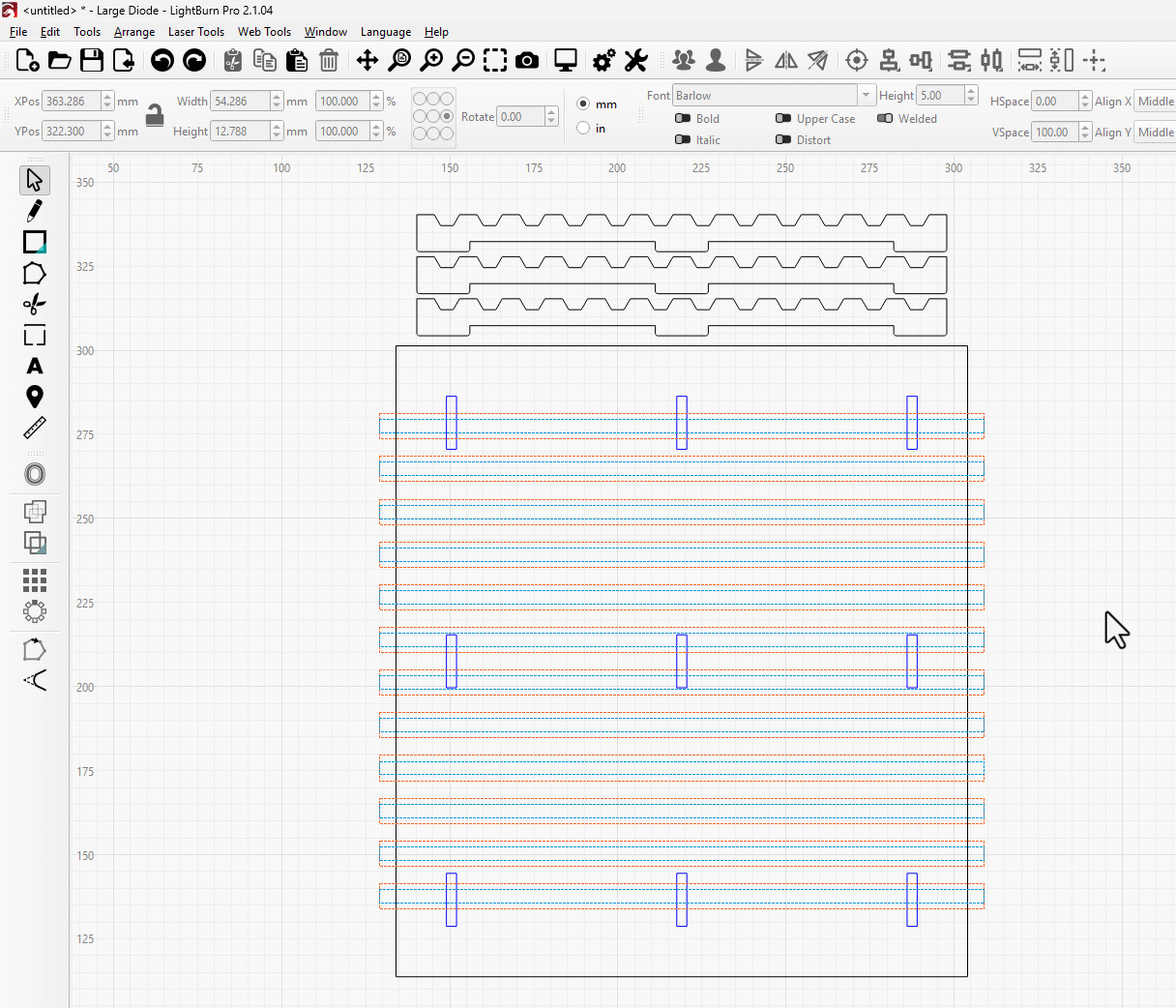 Screencapture of Resizing Slots