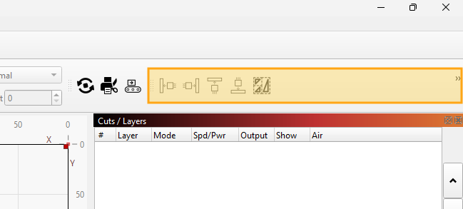 Screenshot of the docking toolbar in context